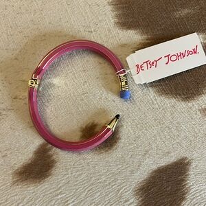 NEW - Betsy Johnson, pink pencil bracelet